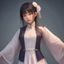 注册营养师王梓萱的形象照片，穿白色工作服面带微笑